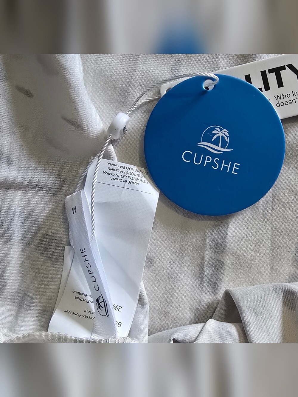 Cupshe Cream Summer Maxi Dress Coverup - Picture 5 of 7